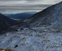Road Snowfall Warning issued for the Lindis Pass
