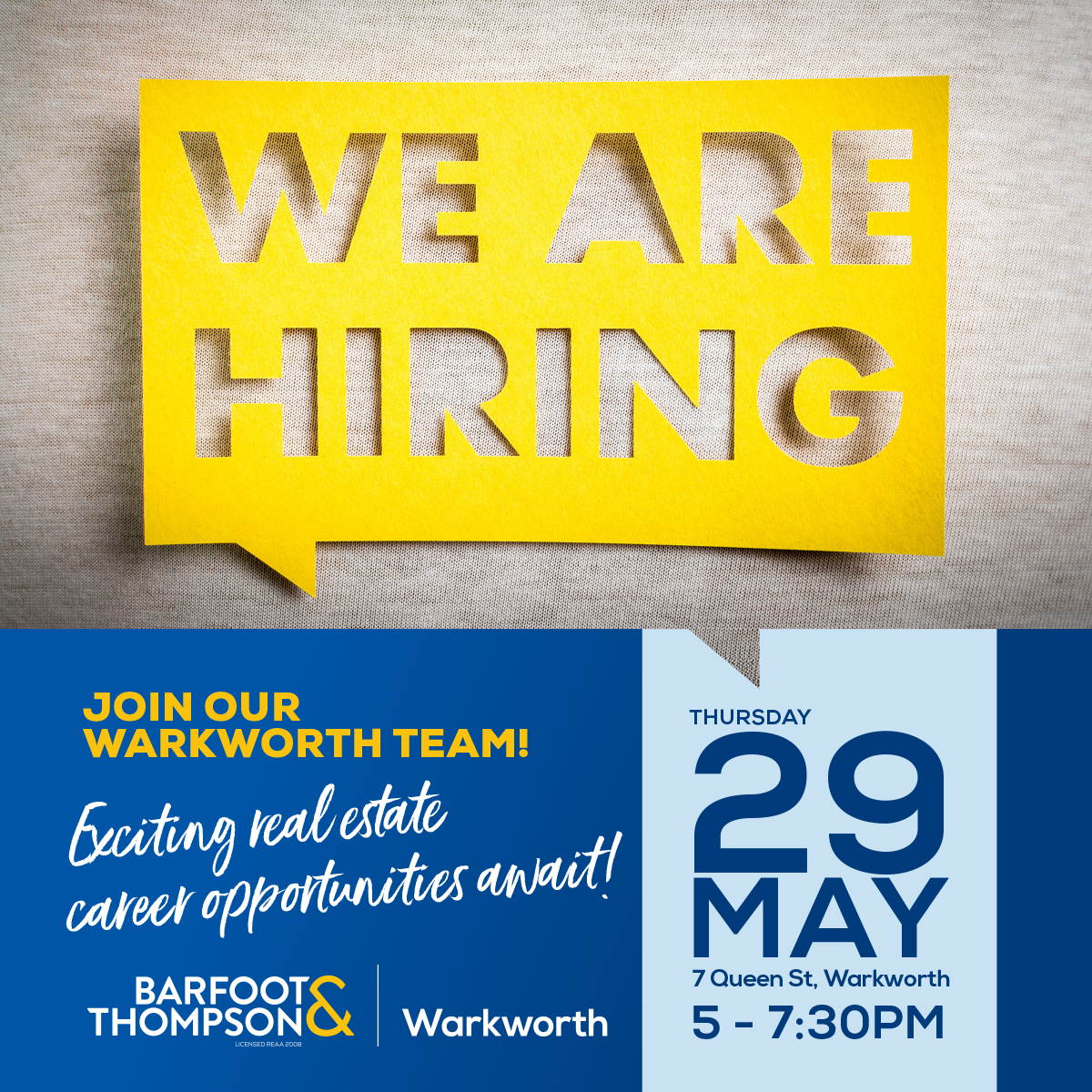 Barfoot & Thompson Warkworth - Careers Evening