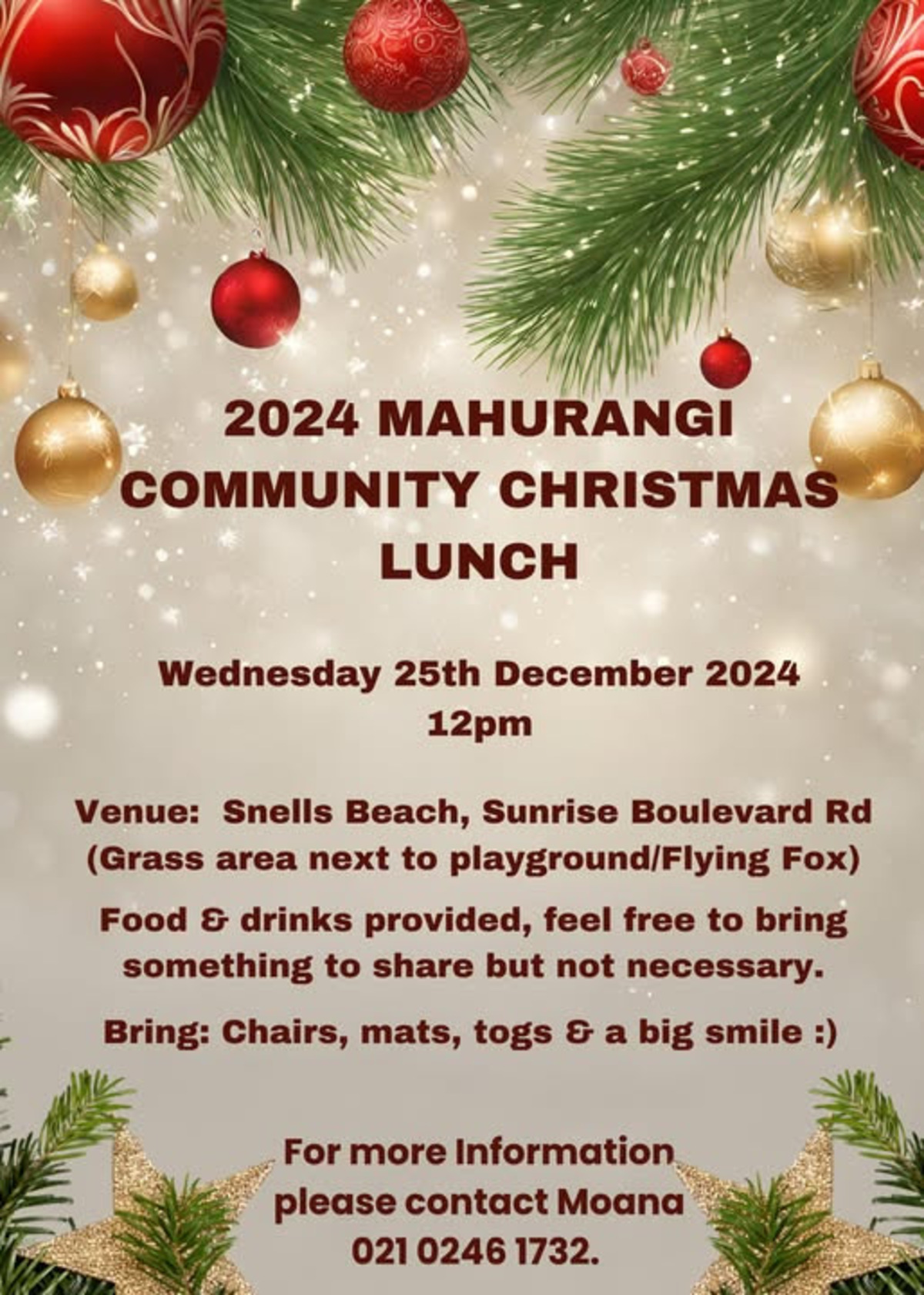 2024 Mahurangi Community Christmas Lunch