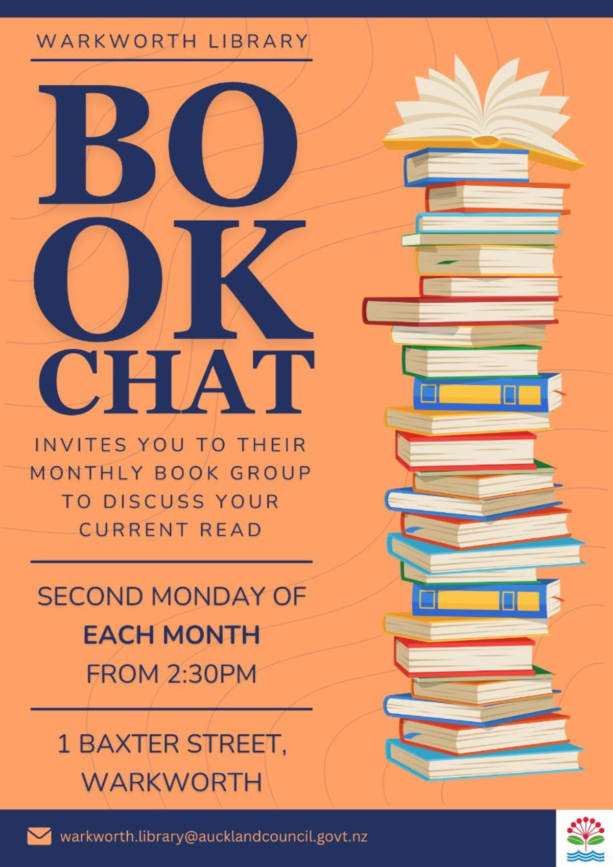 Monthly Book Chat @ Warkworth Library