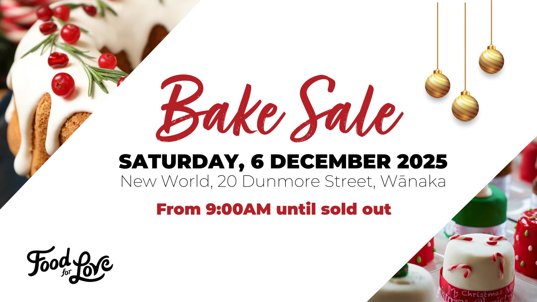 Food For Love Christmas Bake Sale
