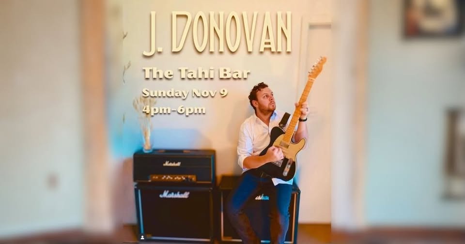 Jordon Donovan Live @ the Tahi Bar & Kitchen This Sunday!