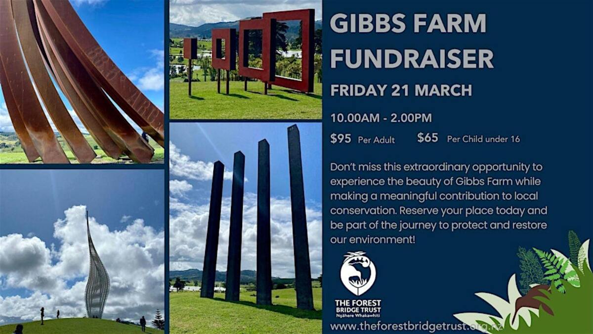 Gibbs Farm Sculpture Park Forest Bridge Trust Fundraiser