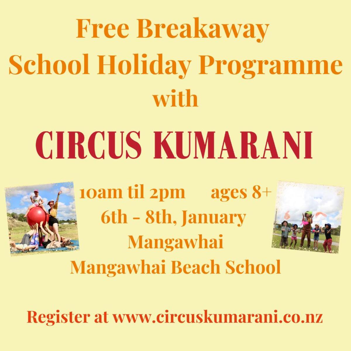 Free School Holiday Programme with Circus Kumarani