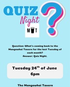 The Mangawhai Tavern Pub Quiz is Back - Last Tuesday of the Month