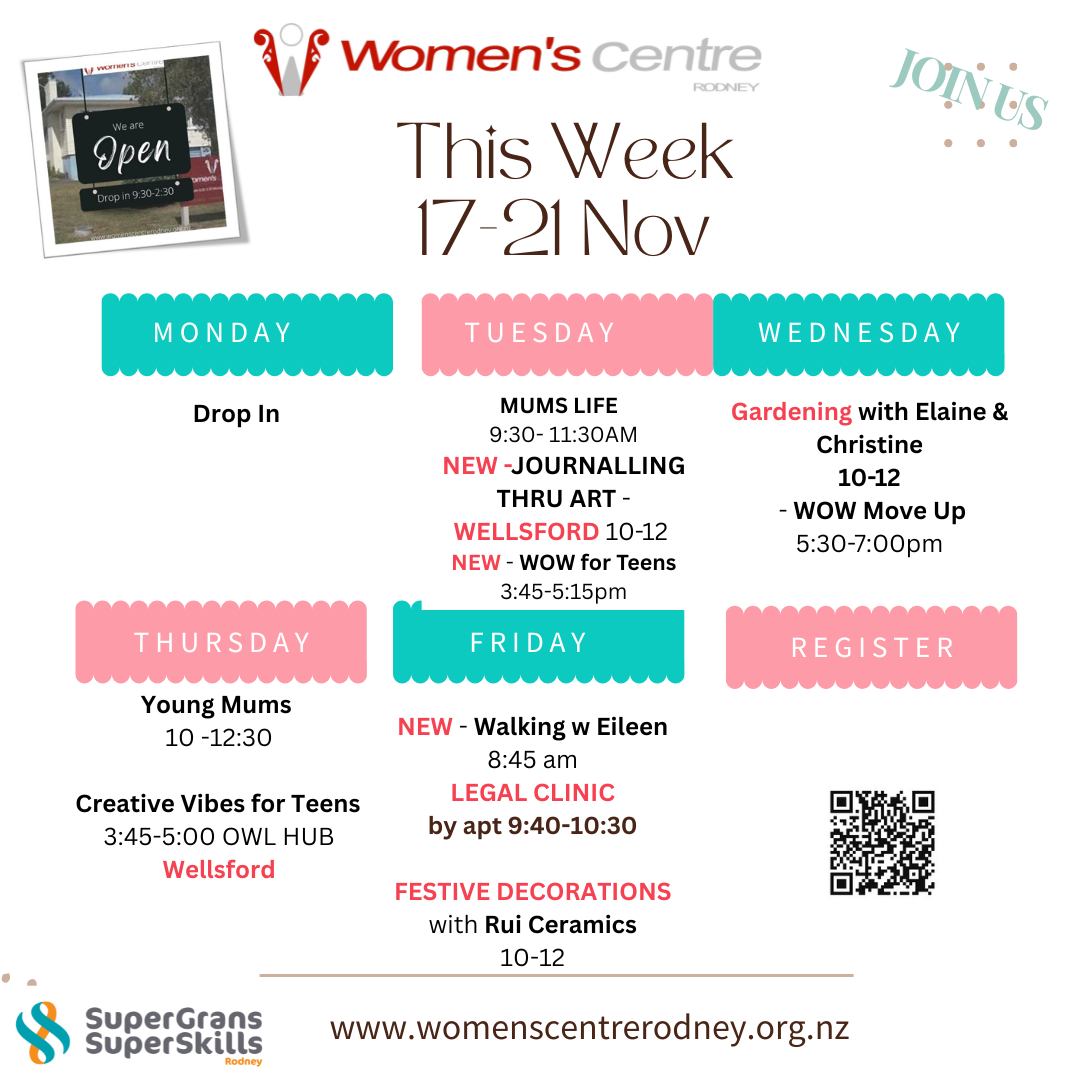 This Week @ Women's Centre Rodney