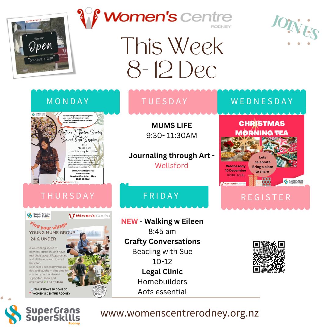 This Week @ Women's Centre Rodney