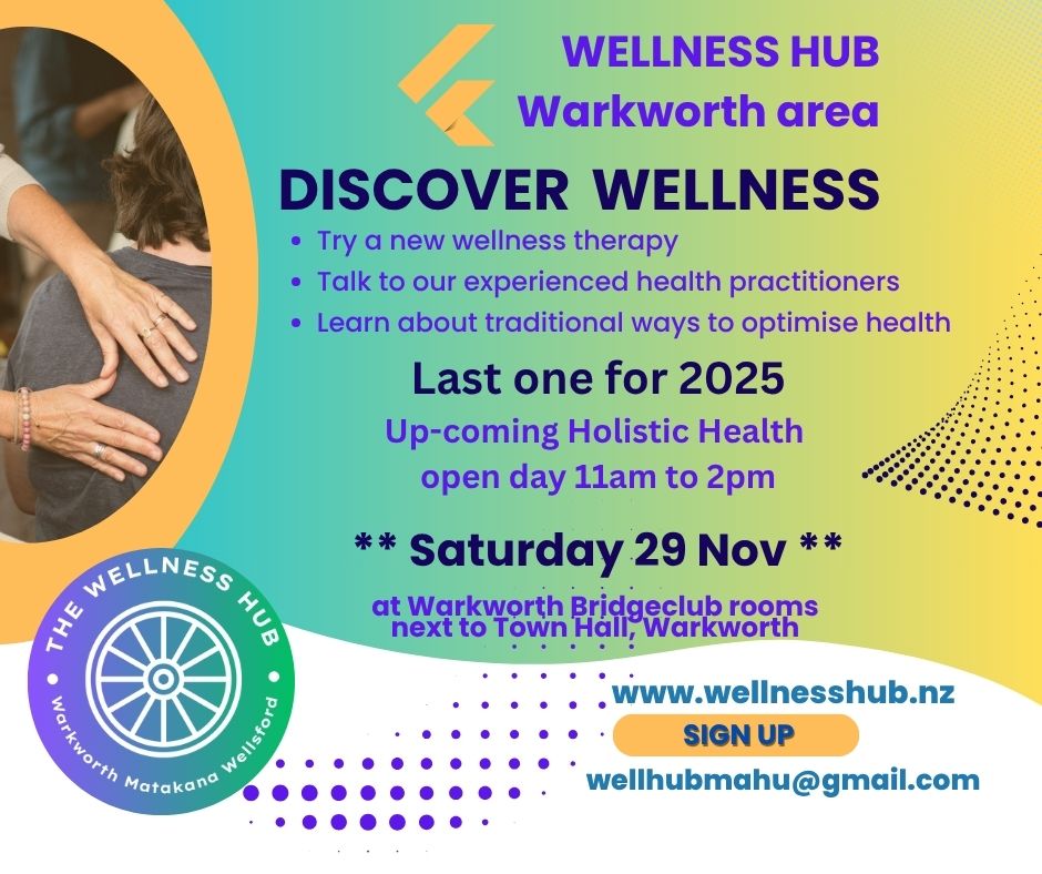 Holistic Health & Healing Day with The Wellness Hub This Saturday!