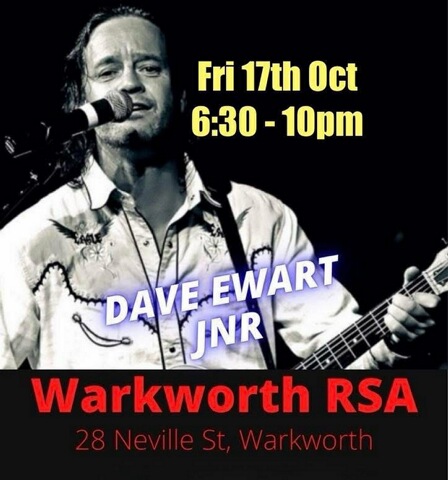 Dave Ewart Jnr @ The Warkworth RSA This Friday!