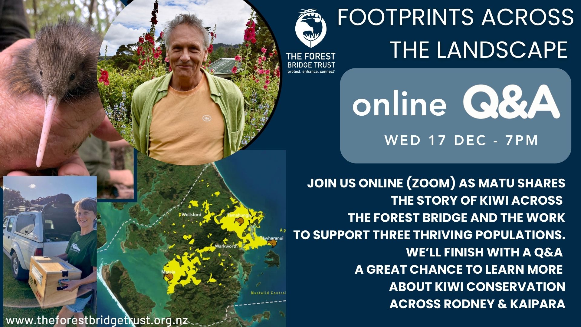 Footprints Across The Landscape - Online Kiwi Q&A