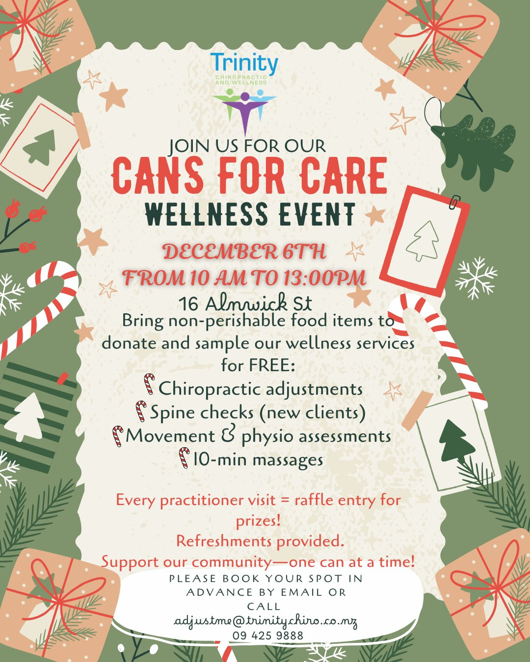 Wellness Event - Join Trinity Chiropractic & Wellness Centre for Cans for Care Event!