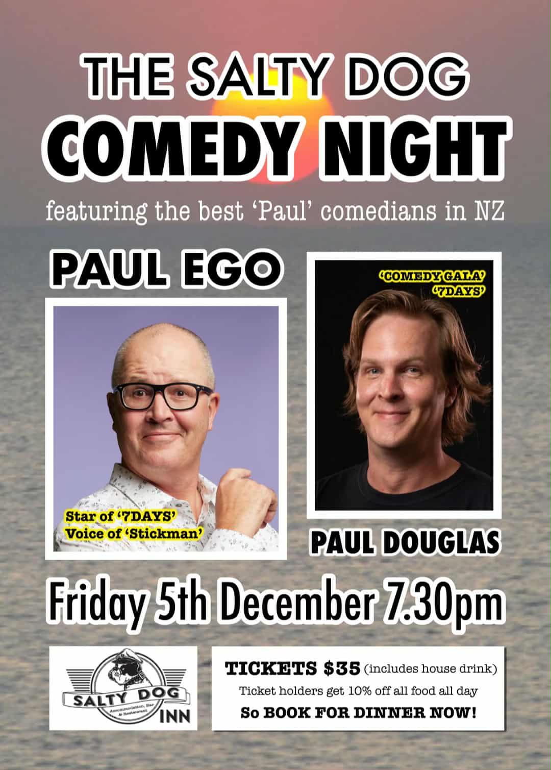 The Salty Dog Comedy Night!