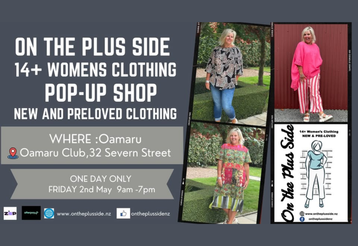 Oamaru POP UP Shop on Friday May 2nd