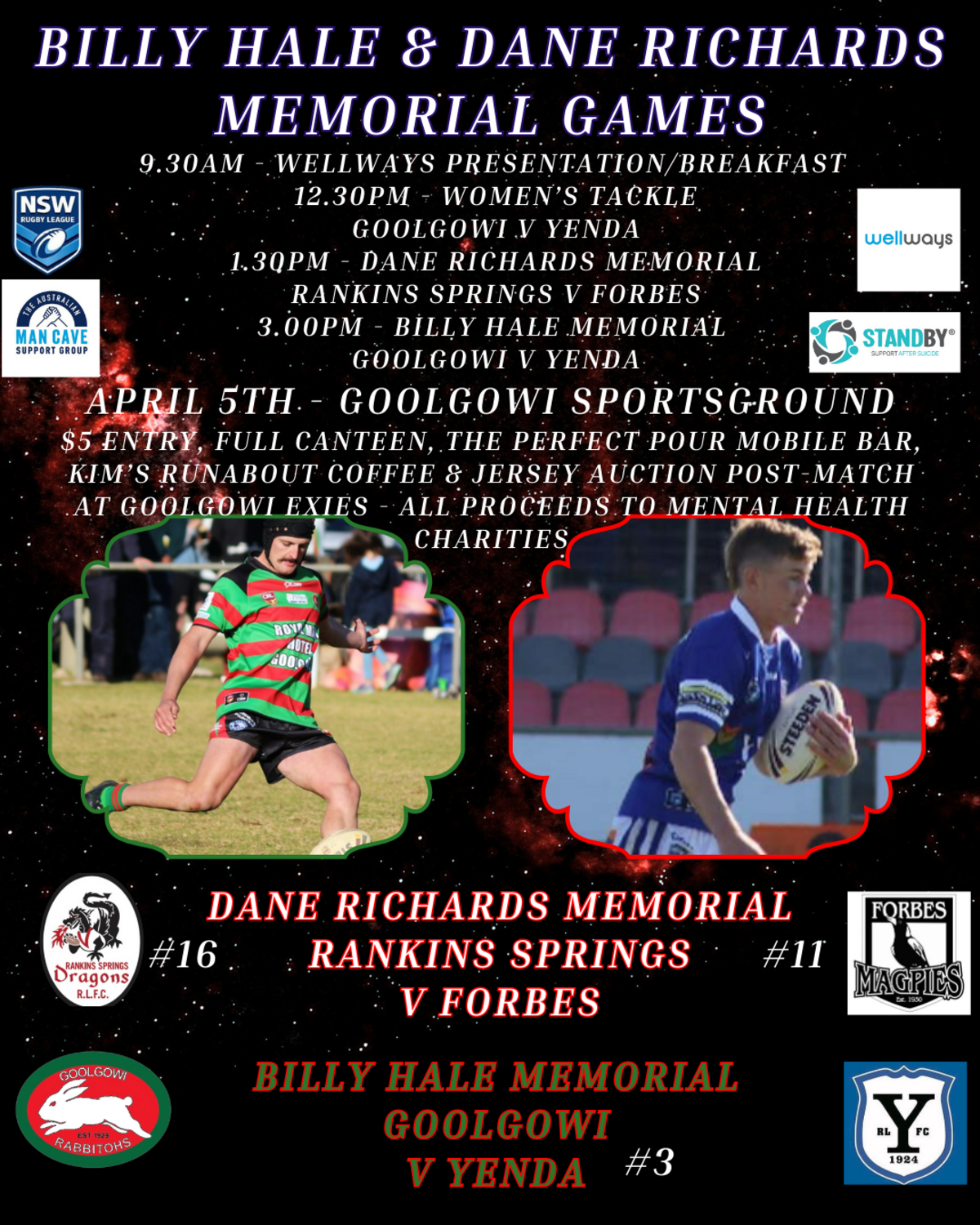 BILLY HALE & DANE RICHARDS MEMORIAL GAMES