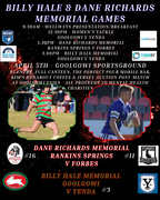 BILLY HALE & DANE RICHARDS MEMORIAL GAMES