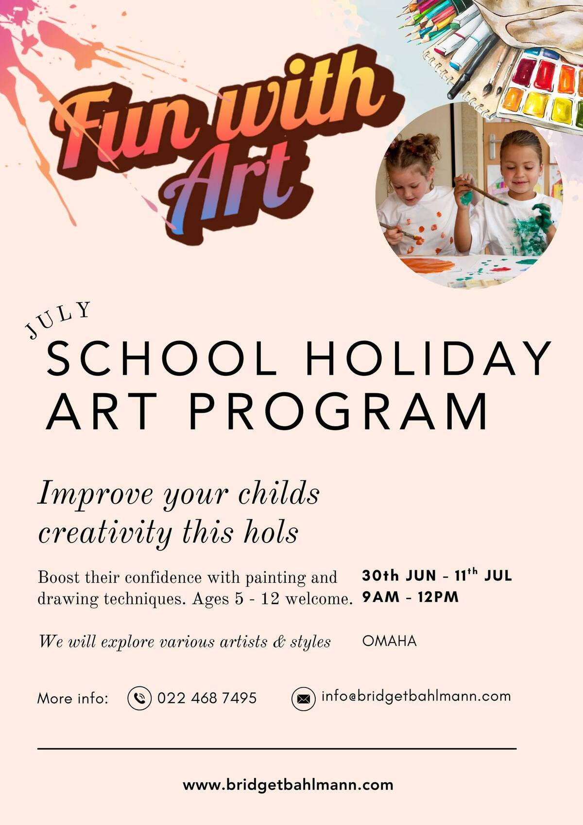 Fun with Art School Holiday Programme