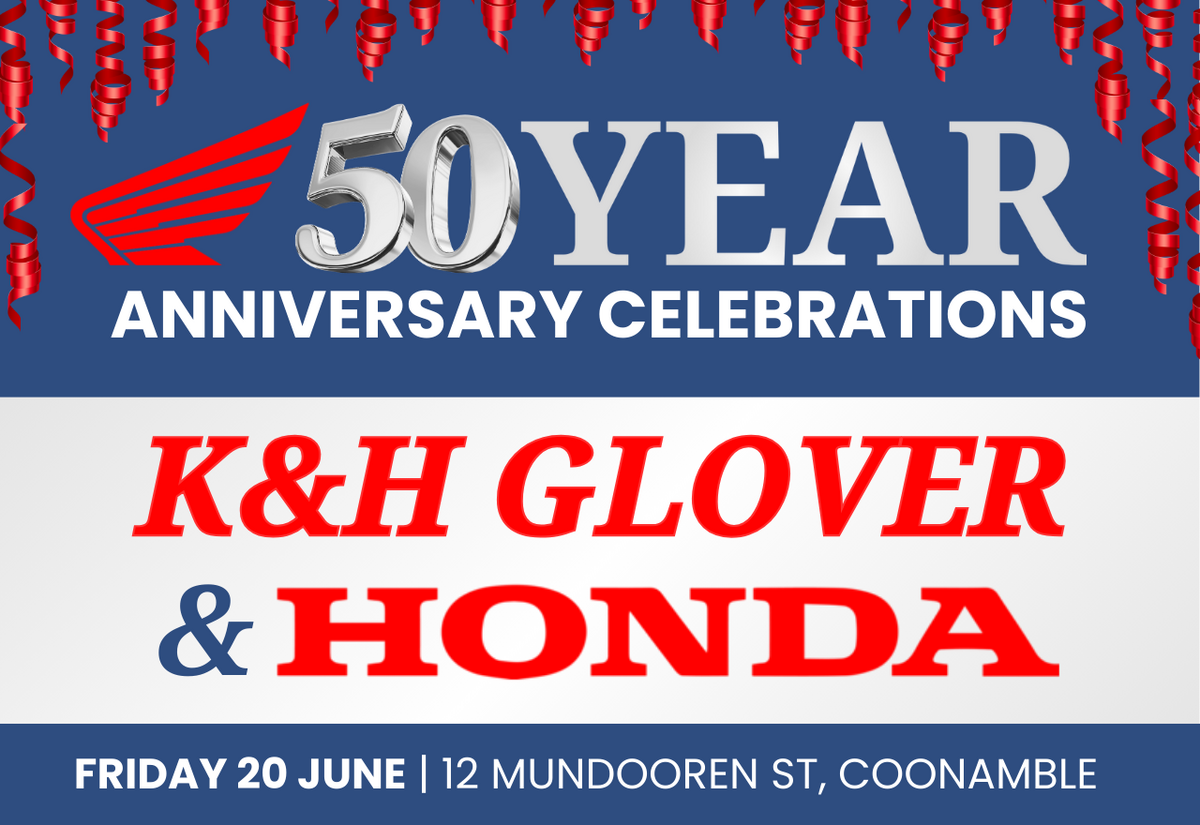 K & H Glover + Honda 50 year Anniversary