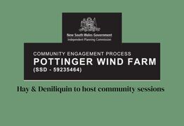 Public Meeting for the Pottinger Wind Farm being held by the NSW Independent Planning Commission 