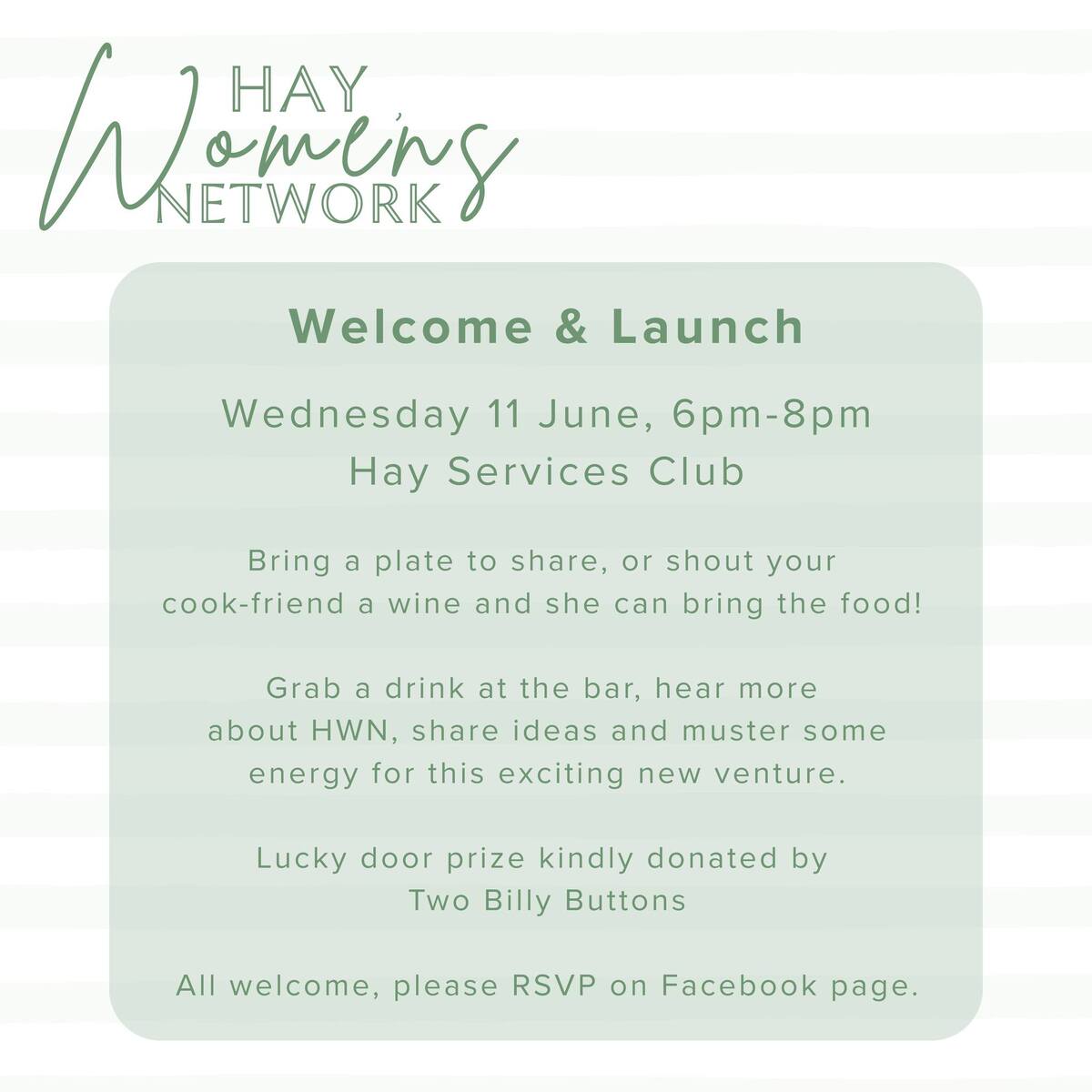 Hay Women's Network Welcome and Launch