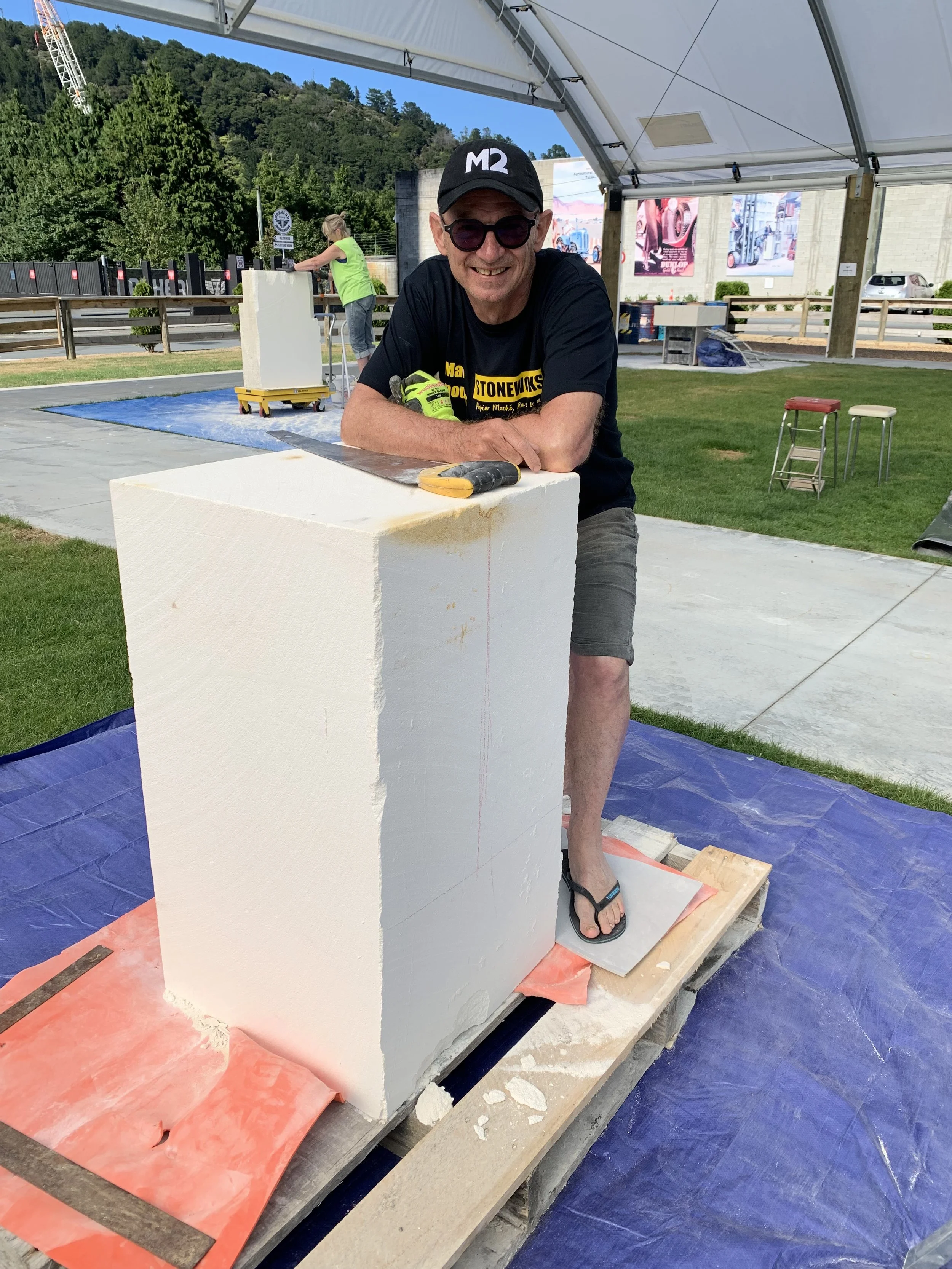 Oamaru Stone Making Workshop with Mark Collins @ Bali Garden