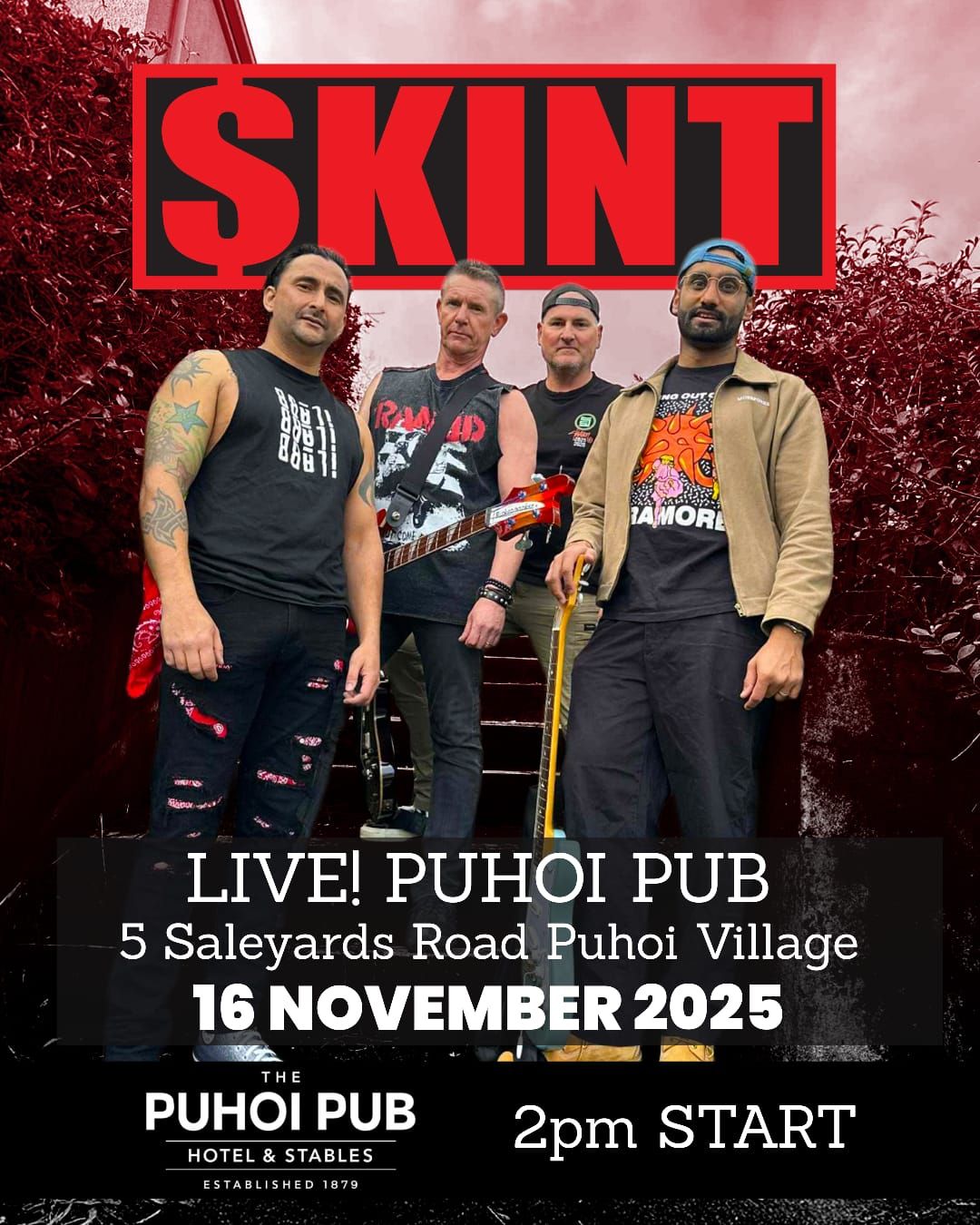 Skint Playing Live This Sunday @ The Puhoi Pub & Stables