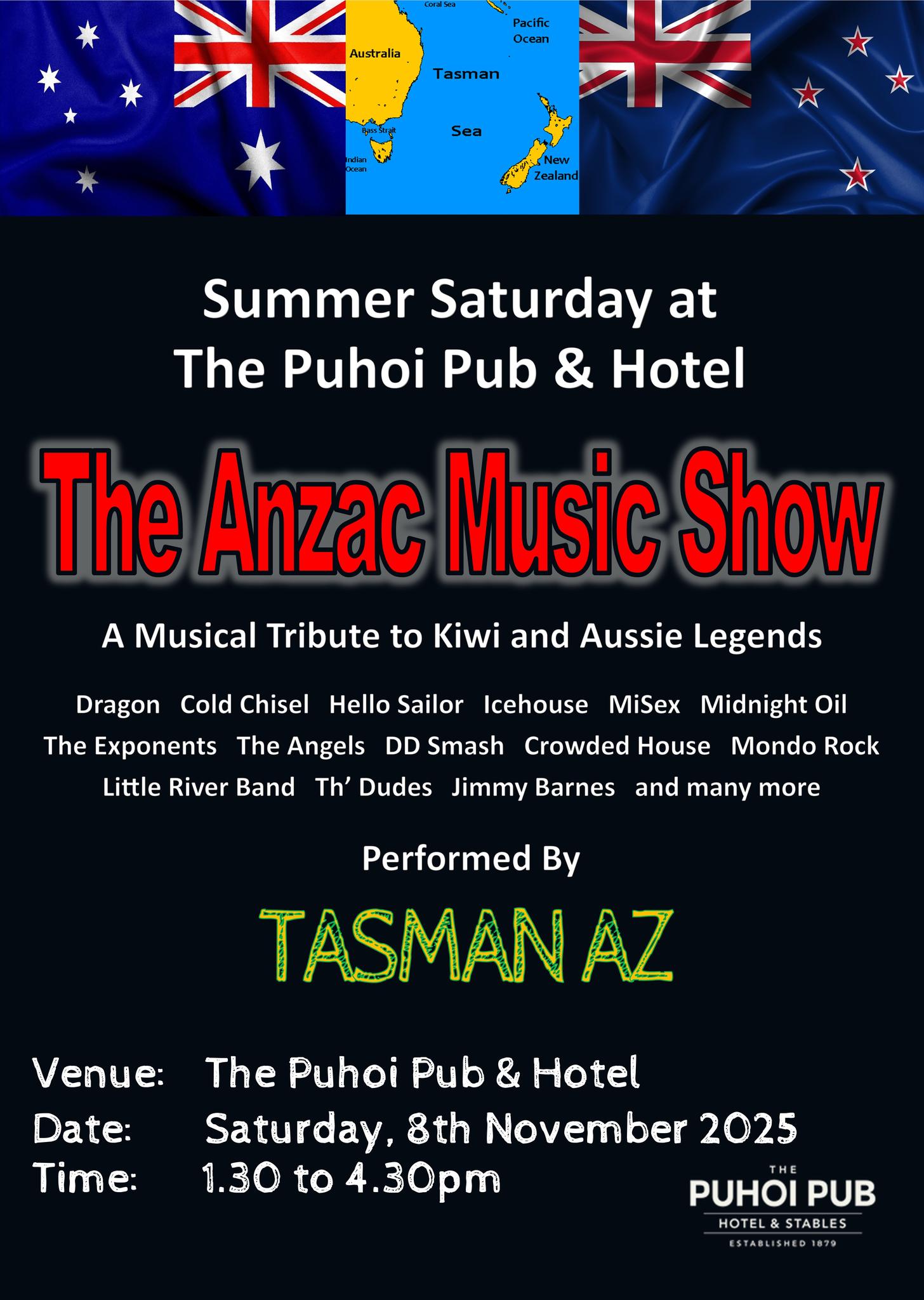 Summer Saturday @ The Puhoi Pub with The Anzac Music Show