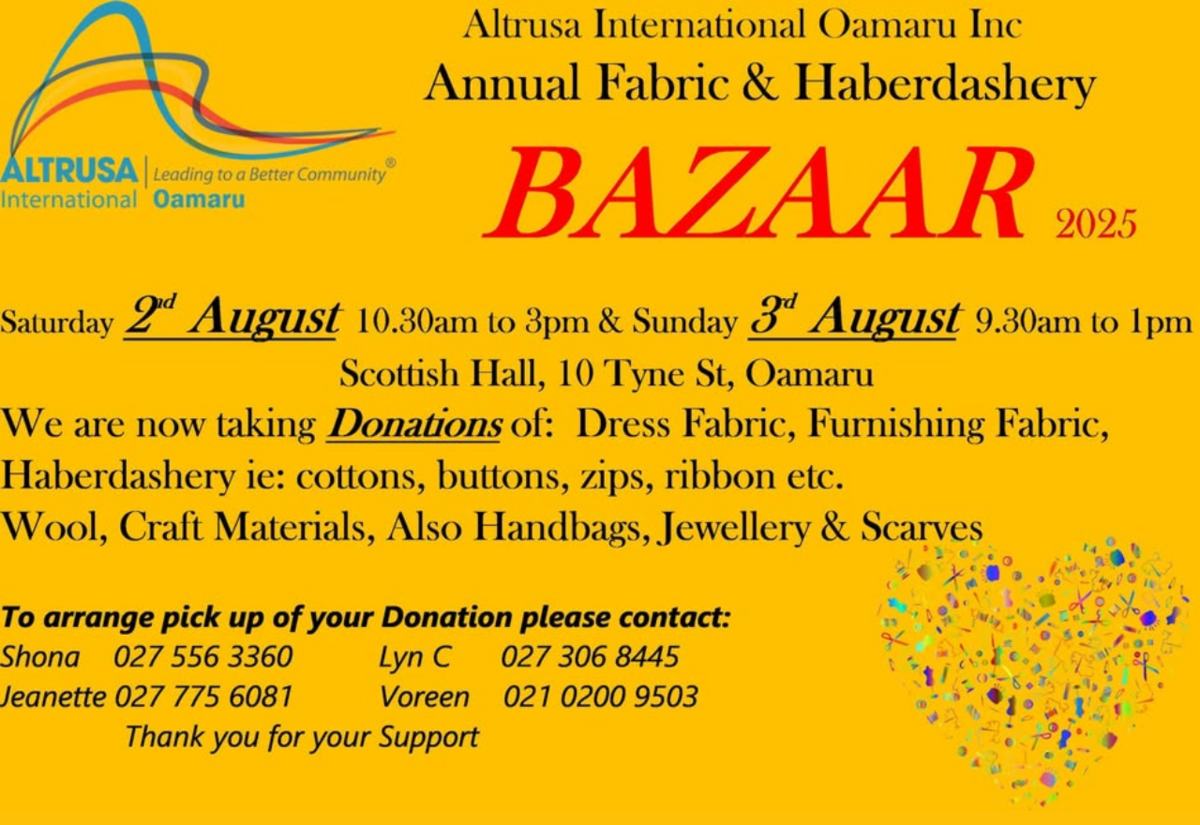 Annual Fabric & Haberdashery Bazaar