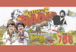 Comedy Bingo with Ethel & Bethel for Puketapu Radio Station