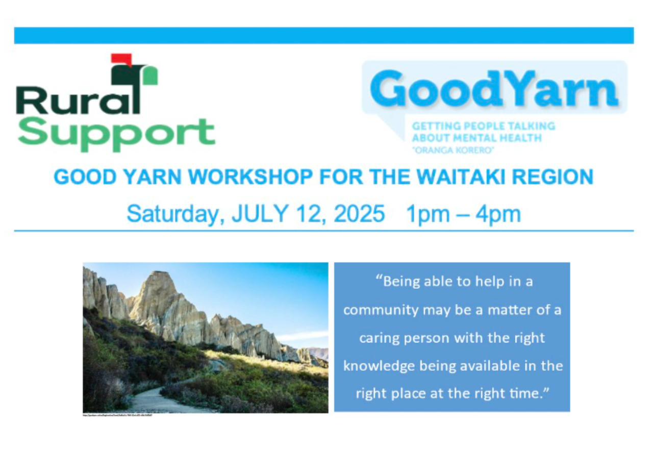 Good Yarn Workshop | Rural Support