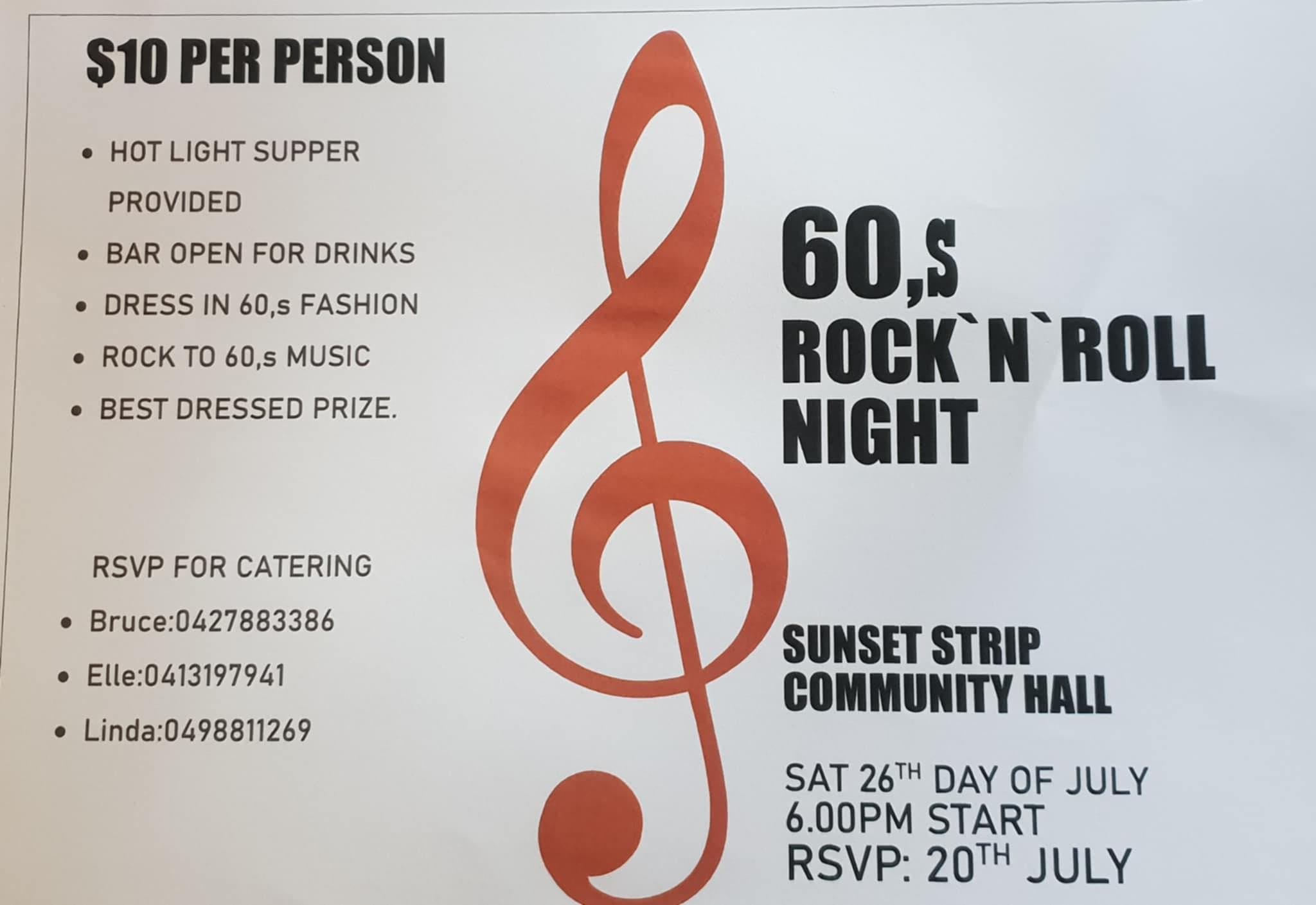 60s Rock 'N' Roll Night