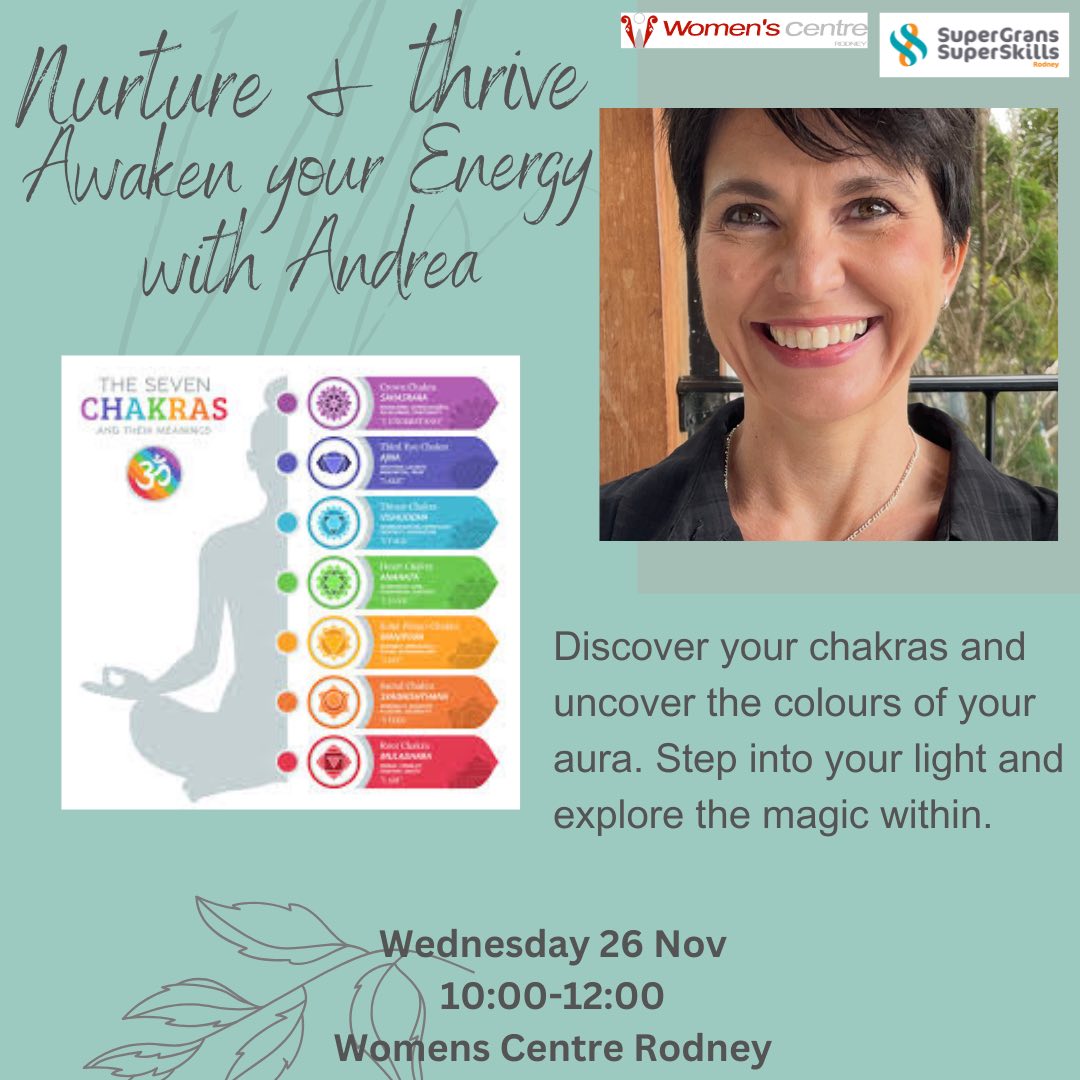 Nurture and Thrive - Awaken your chakras with Andrea @ The Women's Centre