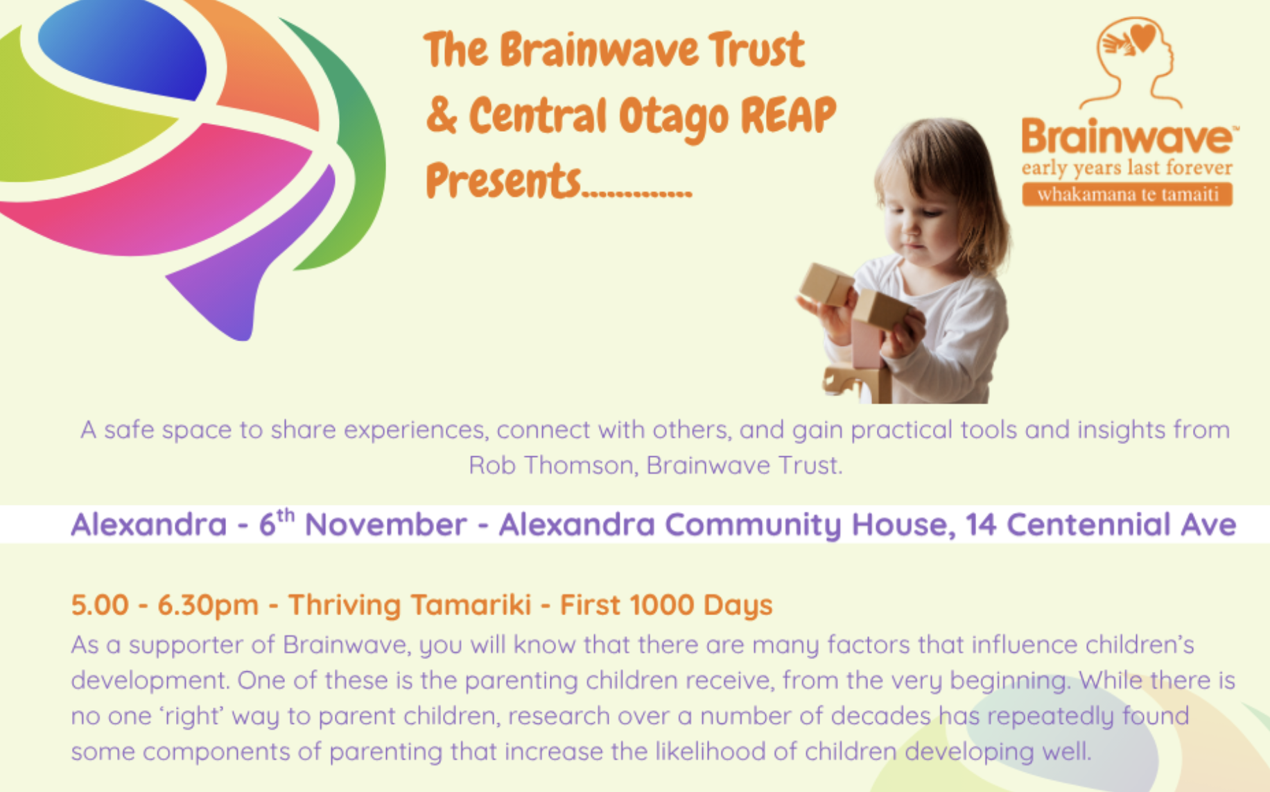 Thriving Tamariki - First 1000 Days