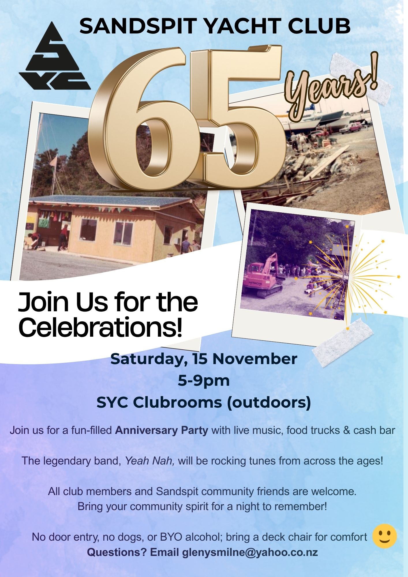 Sandspit Yacht Club - 65 Years!