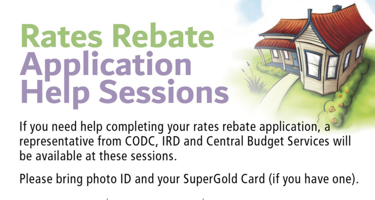 Rates Rebate Application Help Sessions
