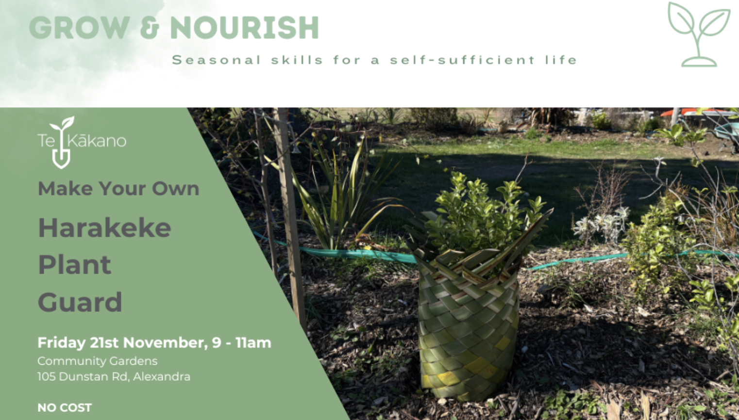 Make Your Own Harakeke Plant Guard