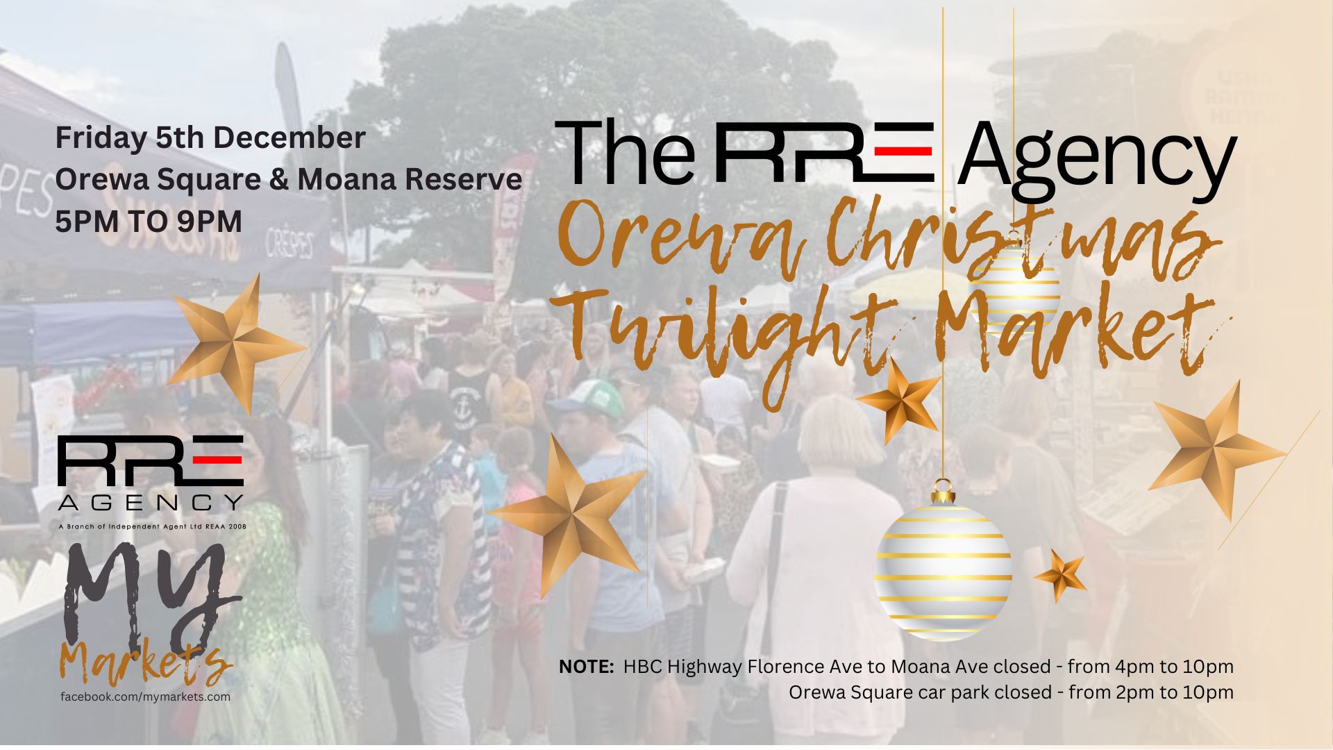 The RRE Agency Orewa Christmas Twilight Market
