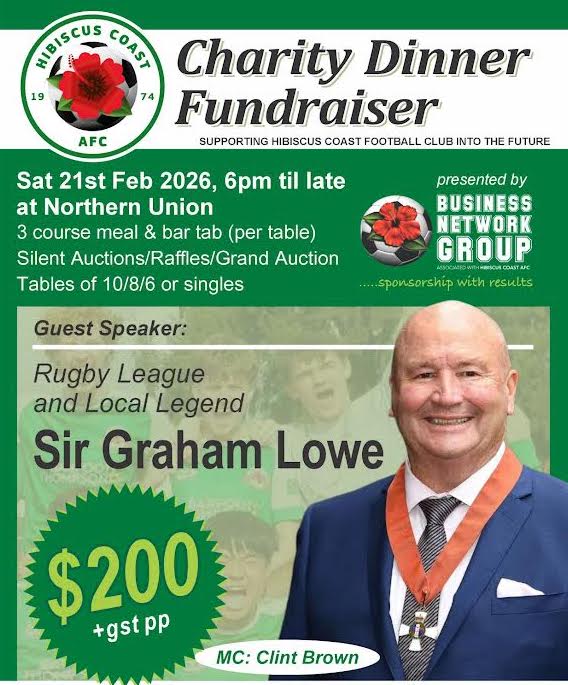 Hibiscus Coast AFC Charity Dinner Fundraise
