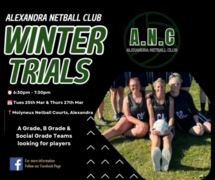 Alexandra Netball Club's Winter Trials