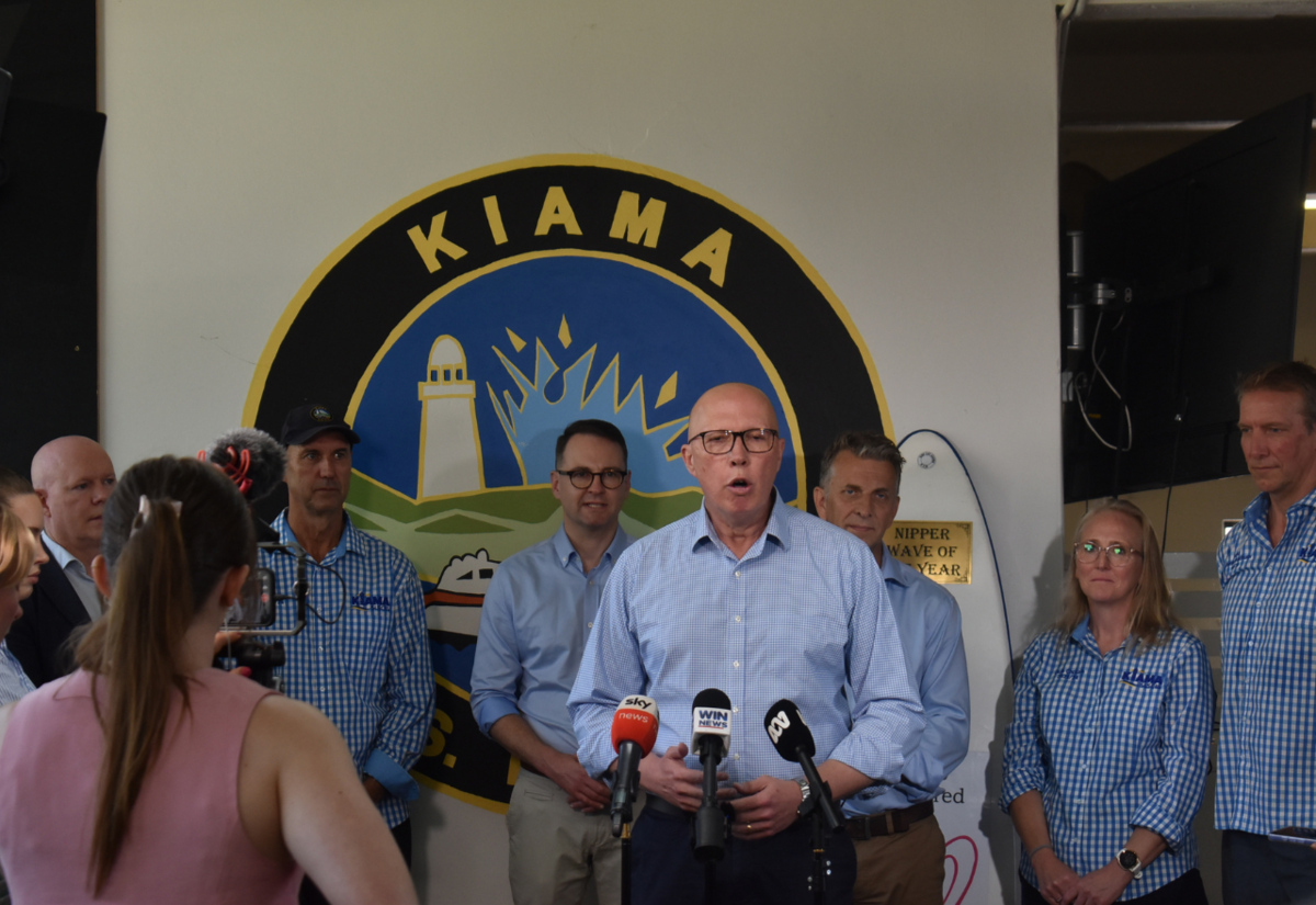 Leader of opposition party announces plan for funding toward Kiama Surf Club