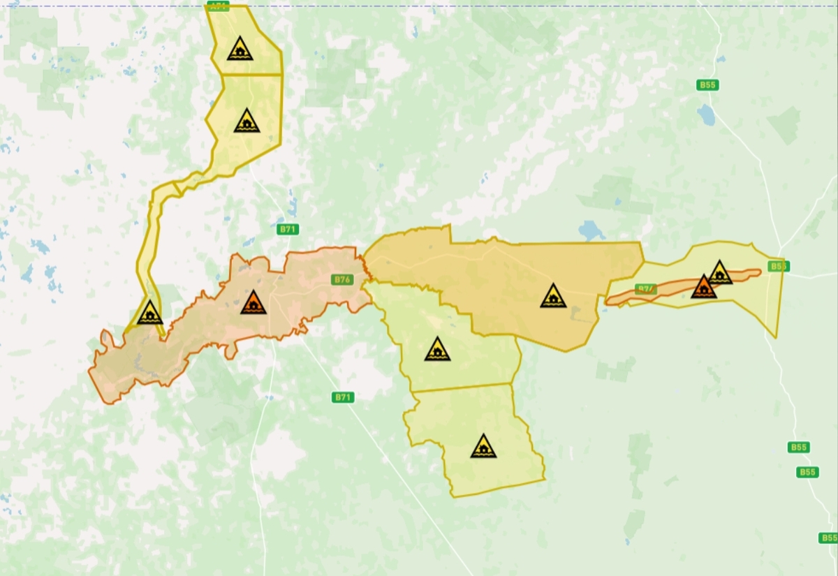 Flood warnings between Walgett and Bourke