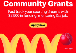 Maccas grant for cricket fans