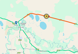 Sturt Highway closed east of Euston