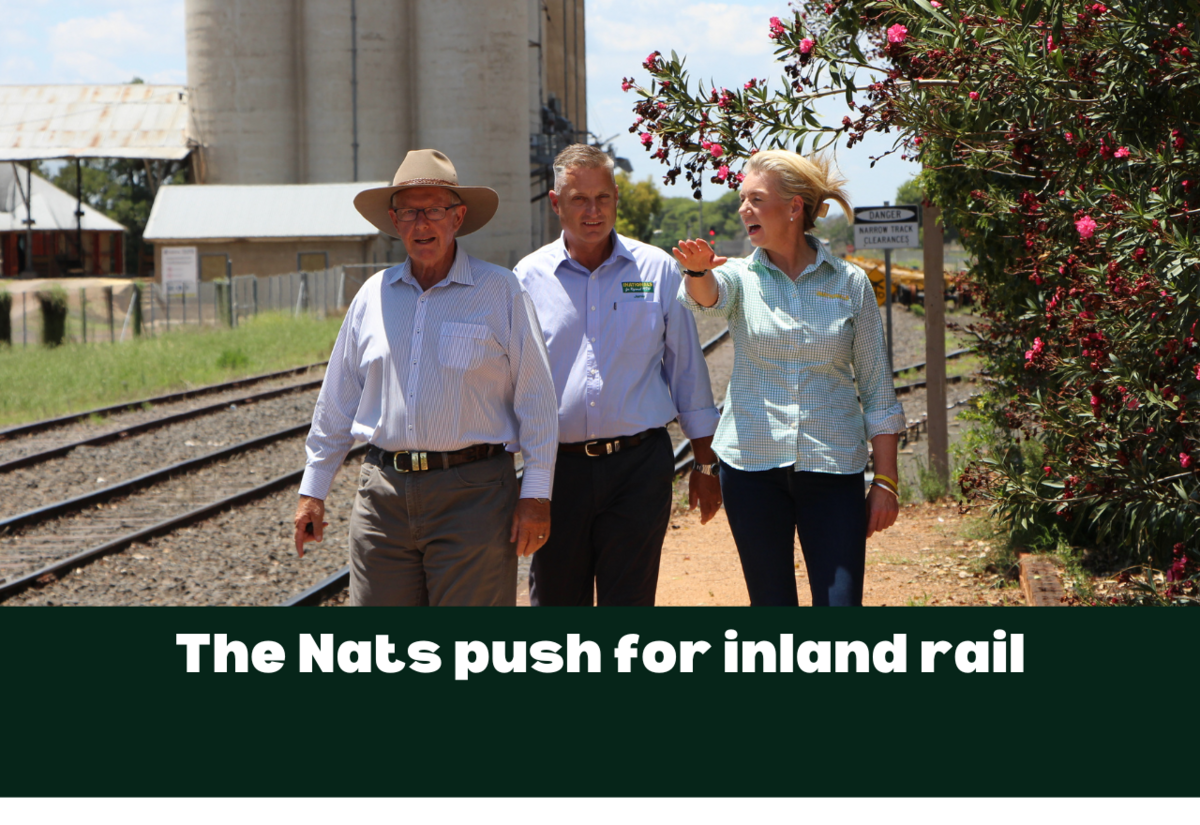 Coulton, Chaffey and McKenzie renewed the push to progress inland rail