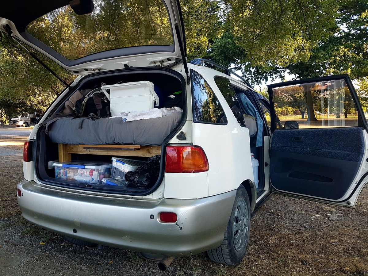 Visitors camping in streets, carparks