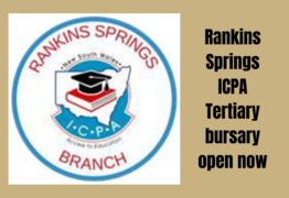 Applications for Rankins Springs ICPA tertiary bursary now open