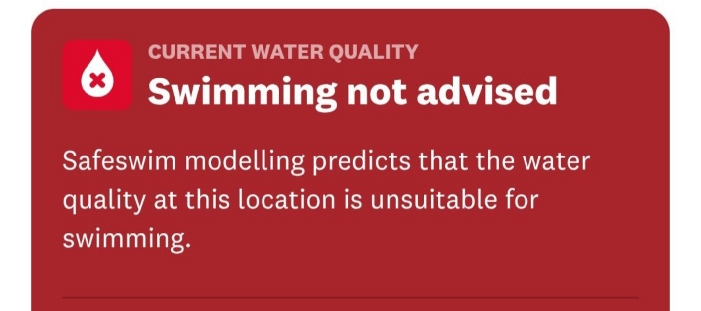 Algies Bay & Snells Beach currently unsafe for swimming