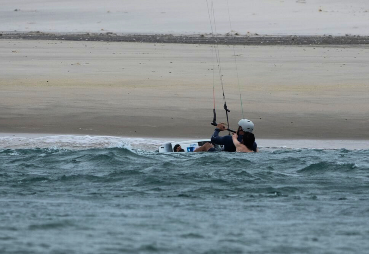 Life-Saving Rescue for Struggling Swimmer In Mangawhai Estuary