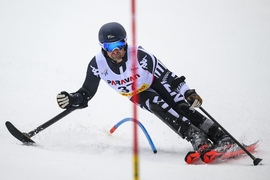 Adam Hall secures podium finish at FIS Para Alpine Slalom World Cup