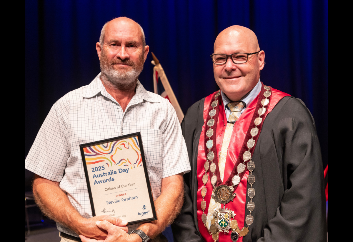 Neville Graham named Lismore Citizen of the Year for 2025