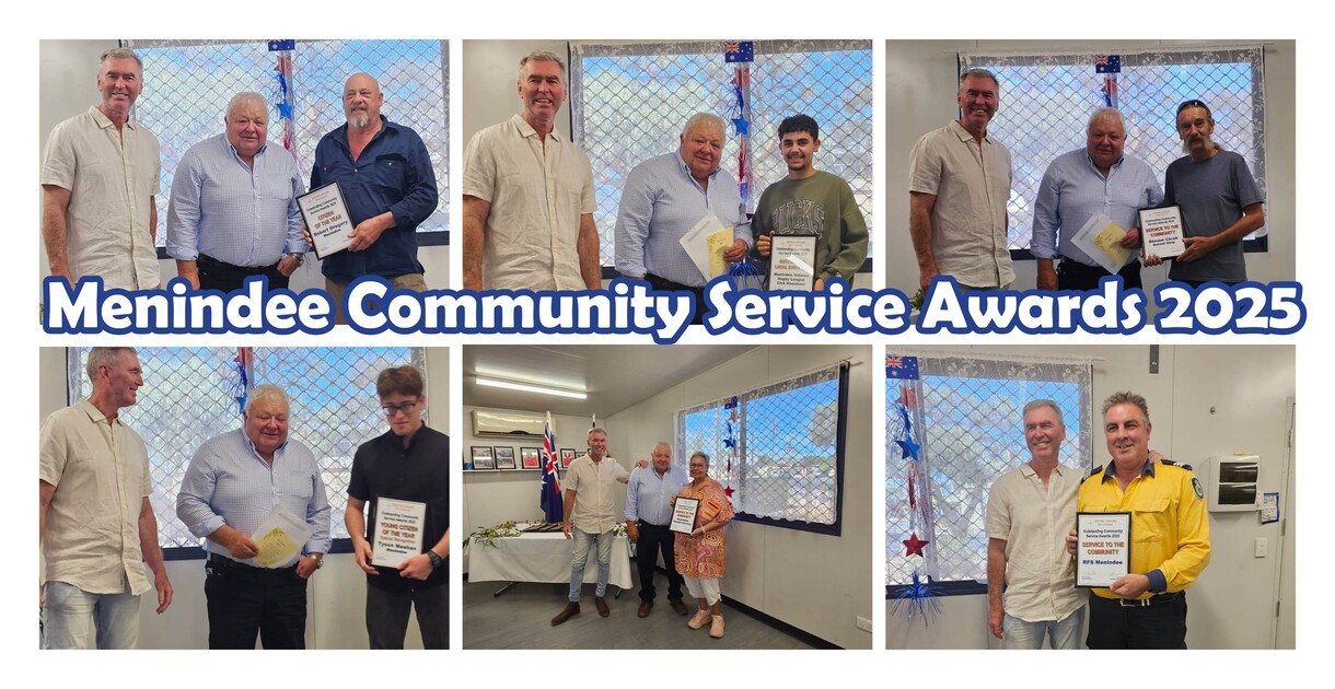 Menindee's Australia Day Award recipients